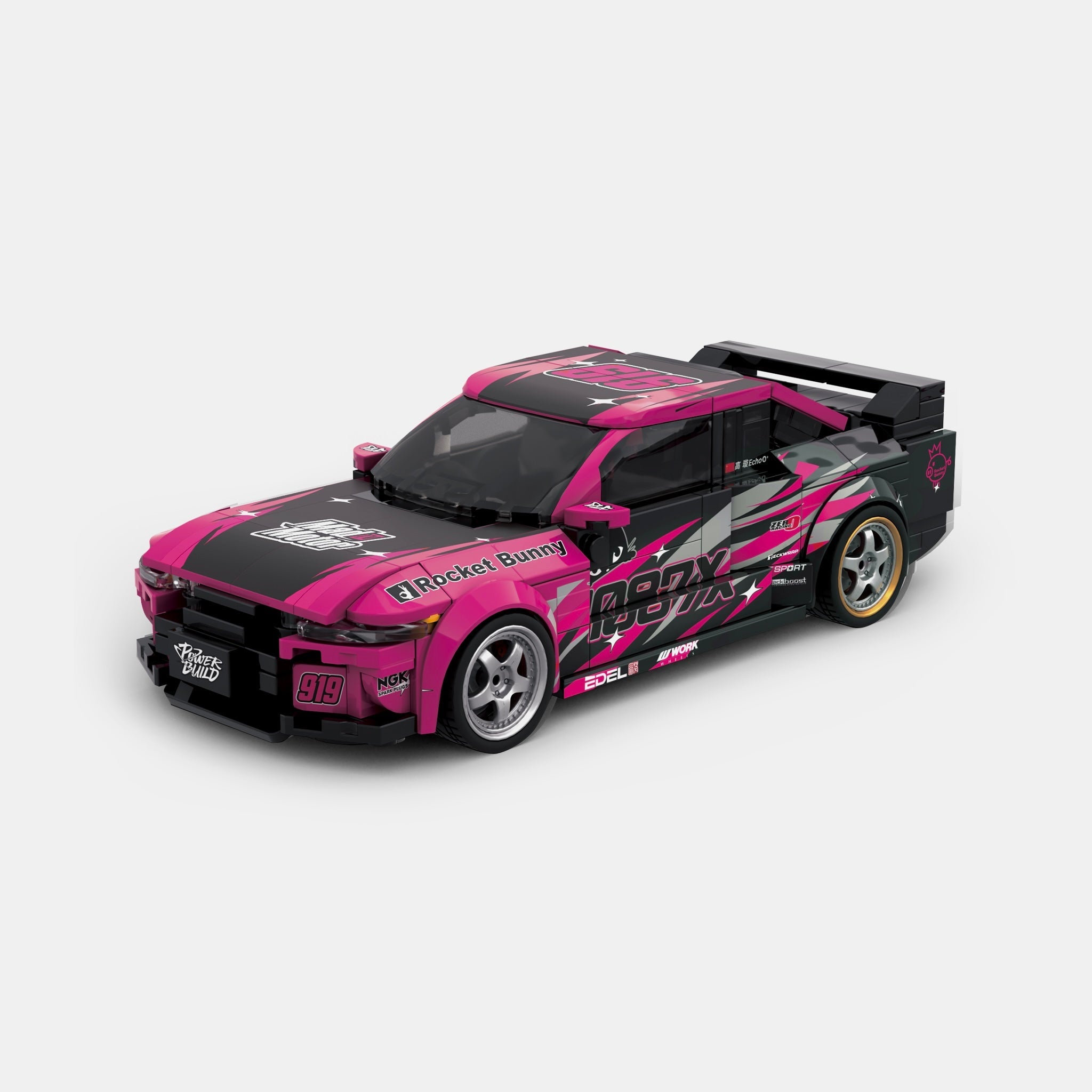 Brick MOC 1087x Drift Team R32 - Brick Car Merchant