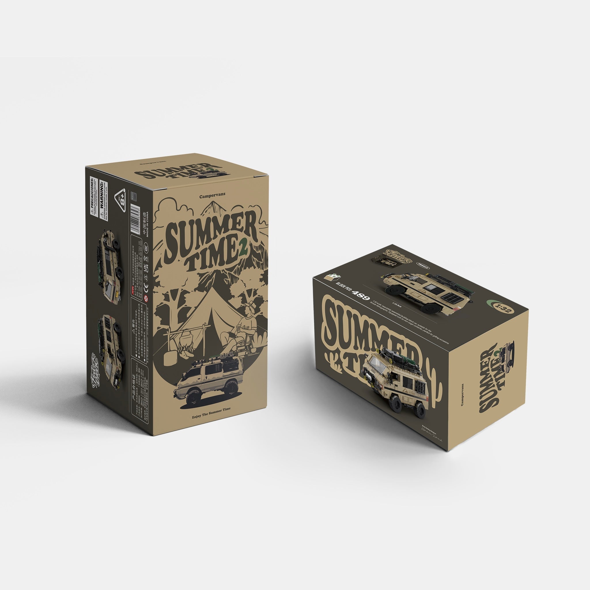 LEGO MOC Retro 4x4 Camper Van - Brick Car Merchant