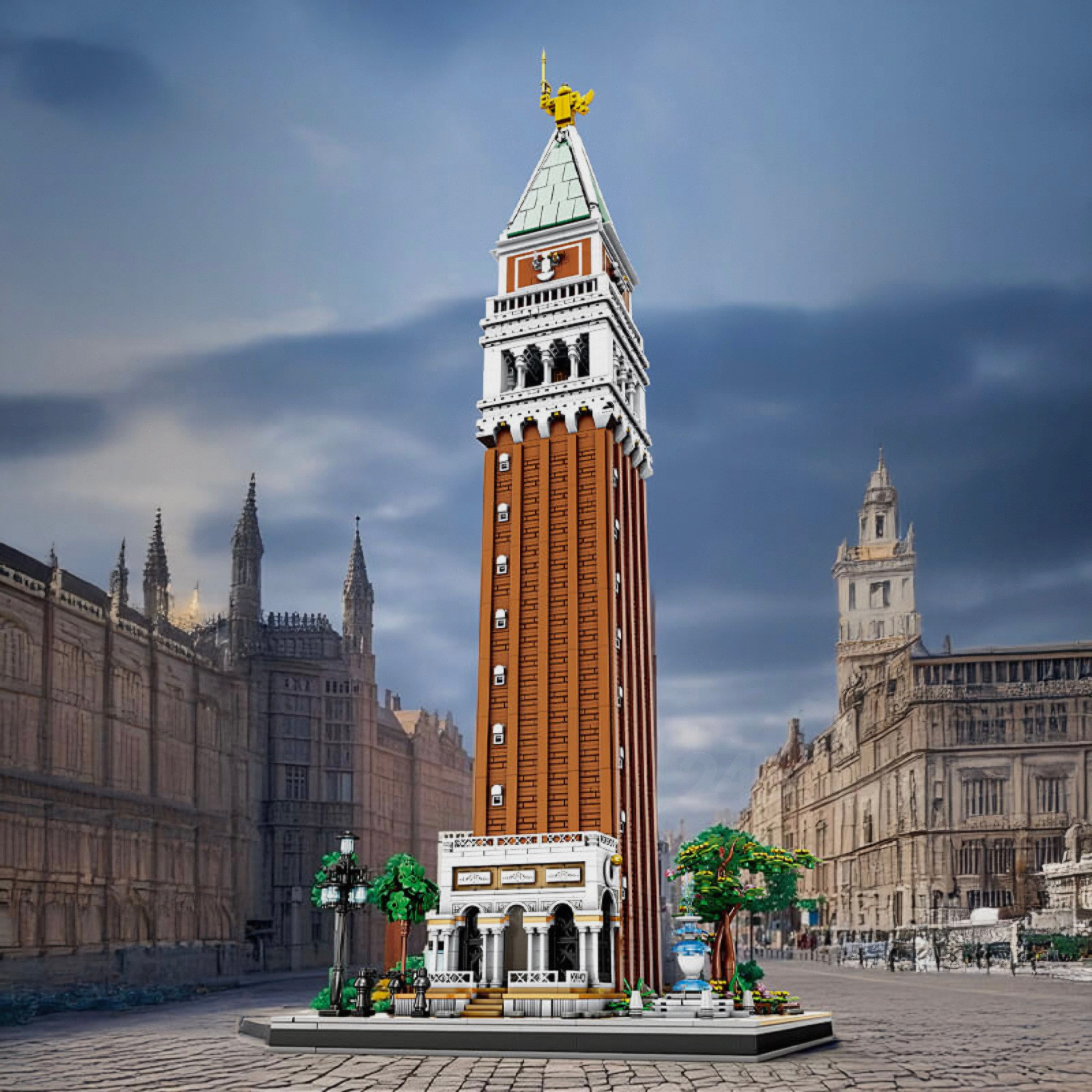 Brick MOC The Ultimate St. Mark's Campanile | 3904pcs - Brick Car Merchant