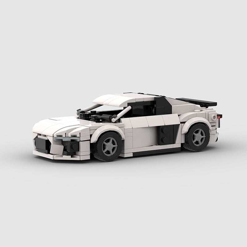 Brick MOC Audi R8 White - Brick Car Merchant