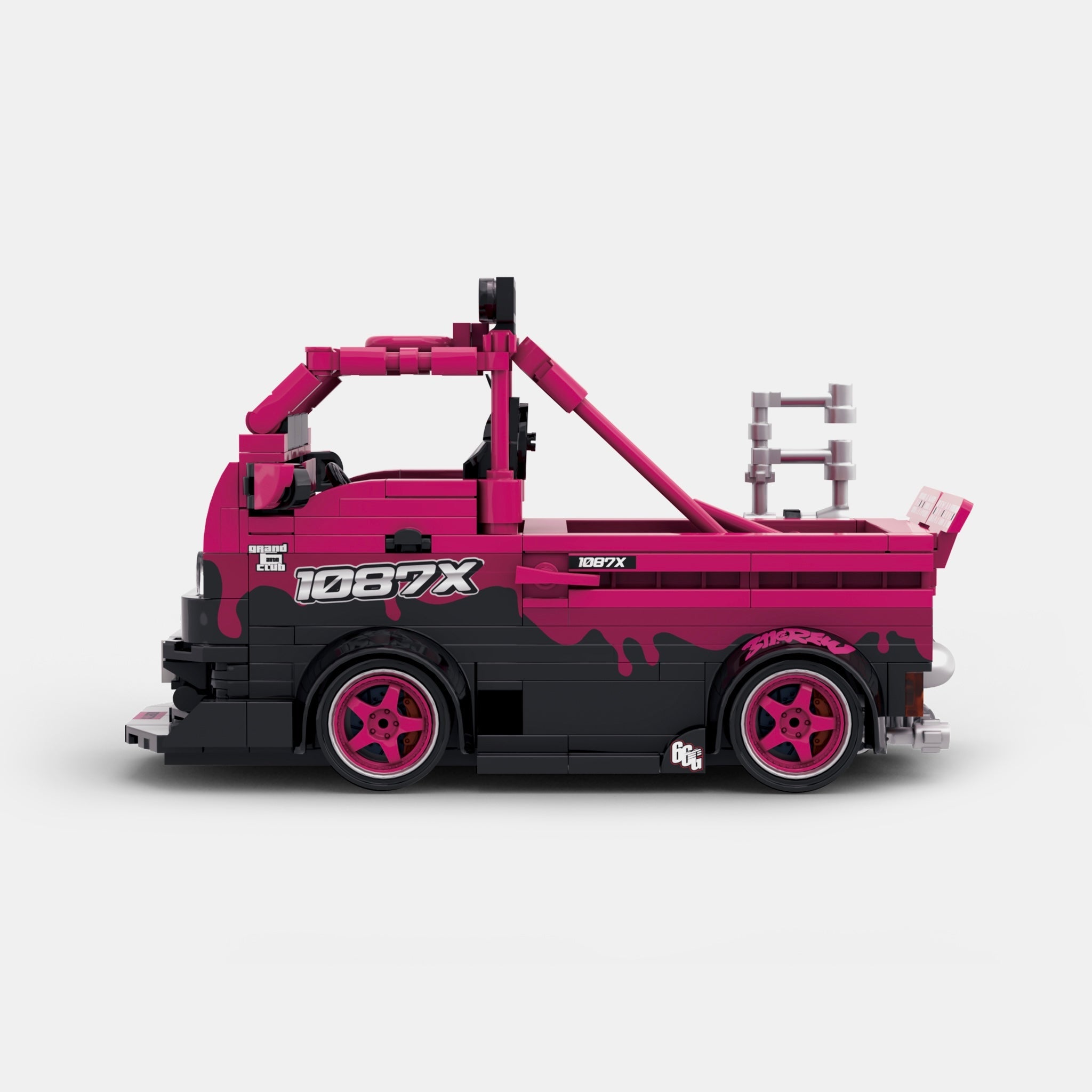 Brick MOC 1087x Drift Team Repair Truck - Brick Car Merchant