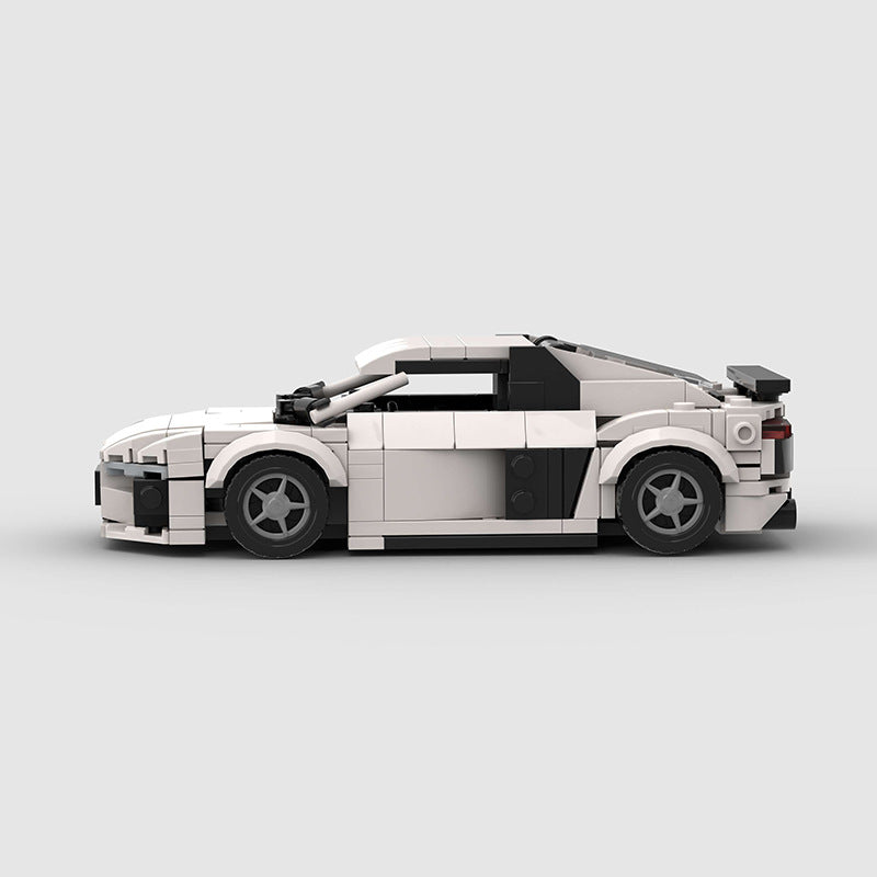 Brick MOC Audi R8 White - Brick Car Merchant