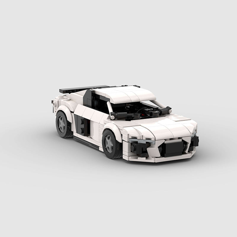 Brick MOC Audi R8 White - Brick Car Merchant