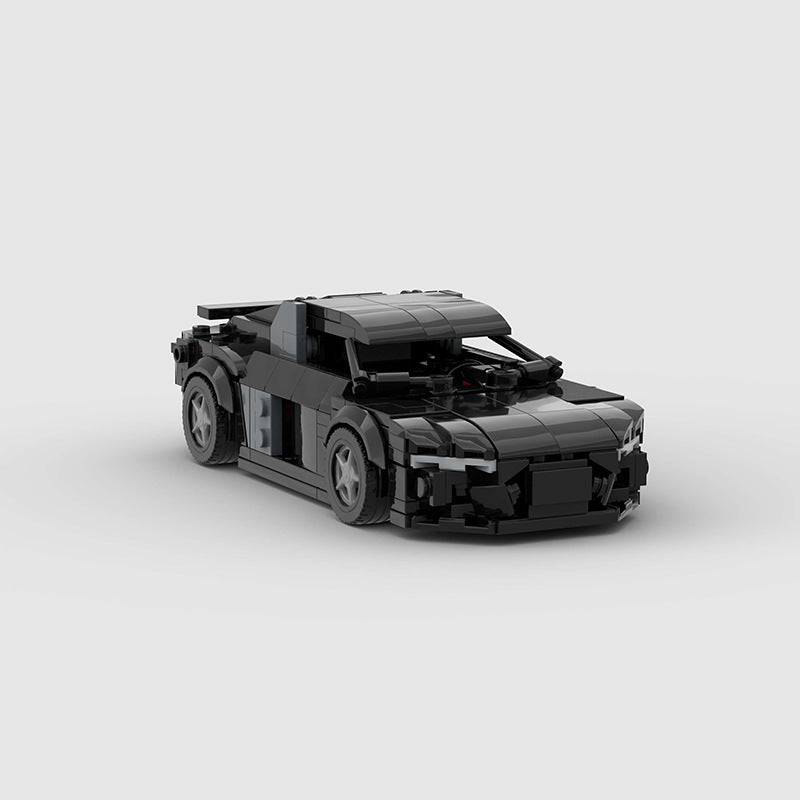 Brick MOC Audi R8 Black - Brick Car Merchant
