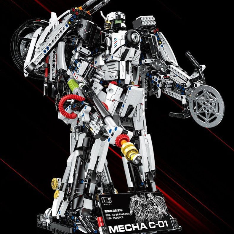 Brick MOC 1:5 Morphline C-01 Transforming Motorcycle Mecha | 2380pcs - Brick Car Merchant