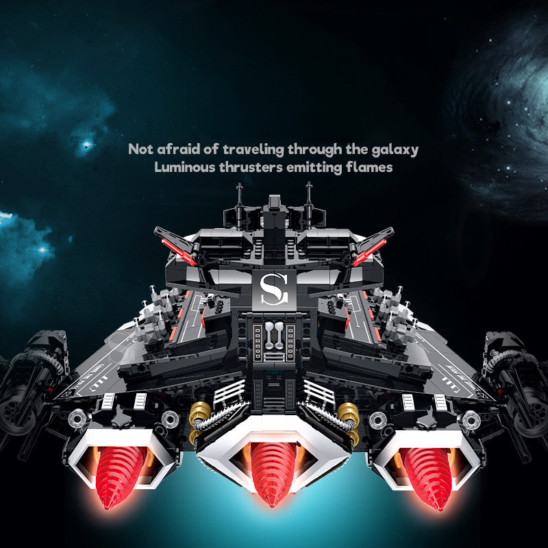 Event Horizon Space Battlecruiser building kit - detail view 2 - Brick Car Merchant