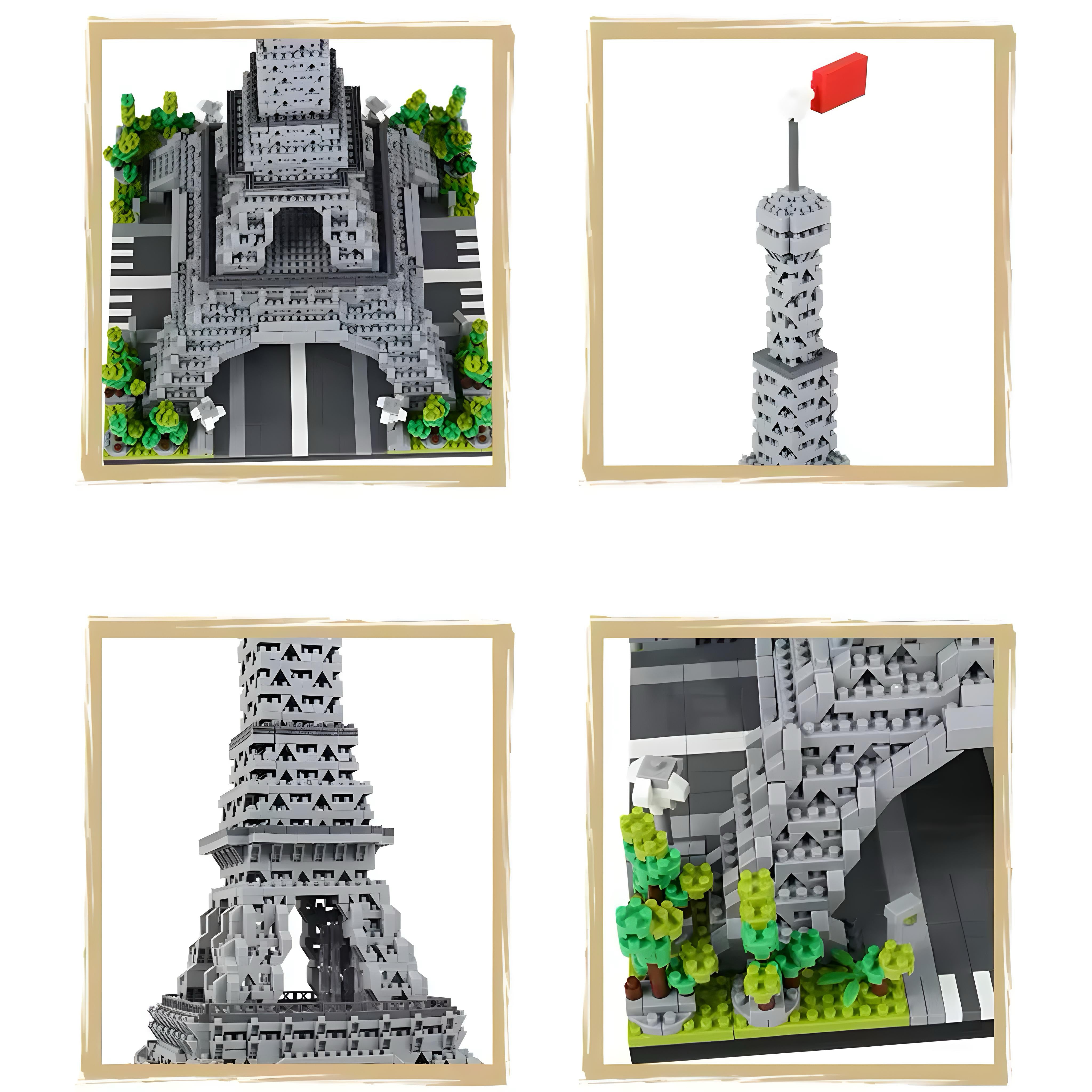 Brick MOC Torre Eiffel Paris | 3586pcs - Brick Car Merchant