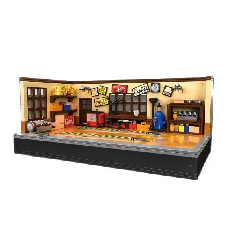 Brick MOC Vintage Auto Garage | 749pcs - Brick Car Merchant