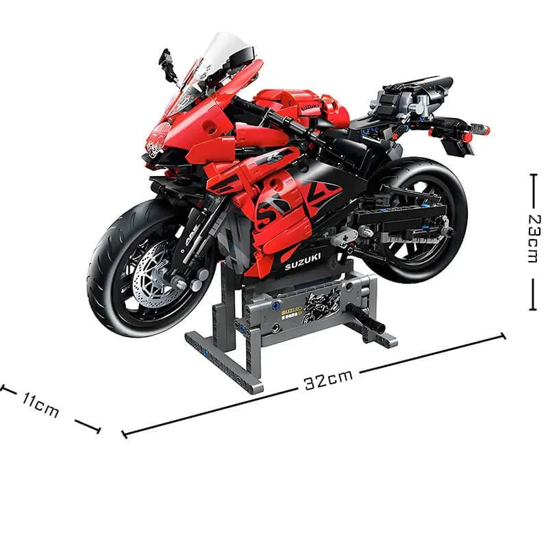 Brick MOC 1000cc Racing Superbike | 1244pcs - Brick Car Merchant