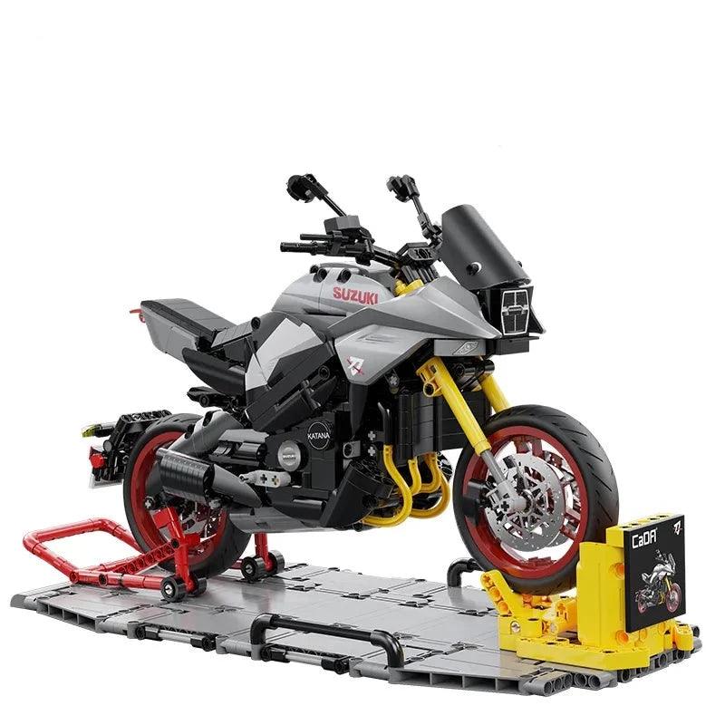 Brick MOC 1000cc Retro Sport Bike | 1104pcs - Brick Car Merchant