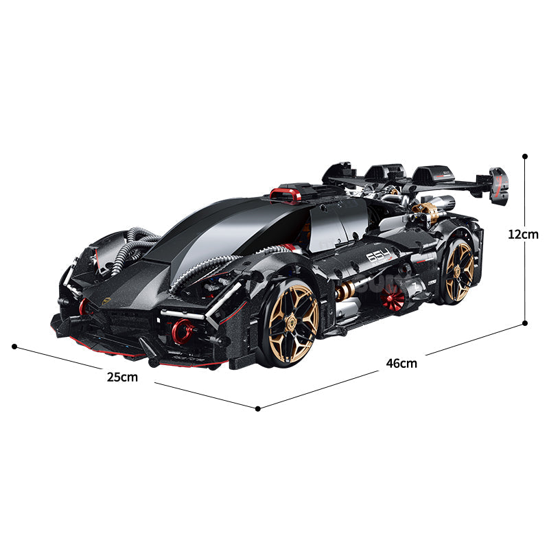 Brick MOC Lamborghini "Nexform" Terzo Millennio | 2104 pieces - Brick Car Merchant