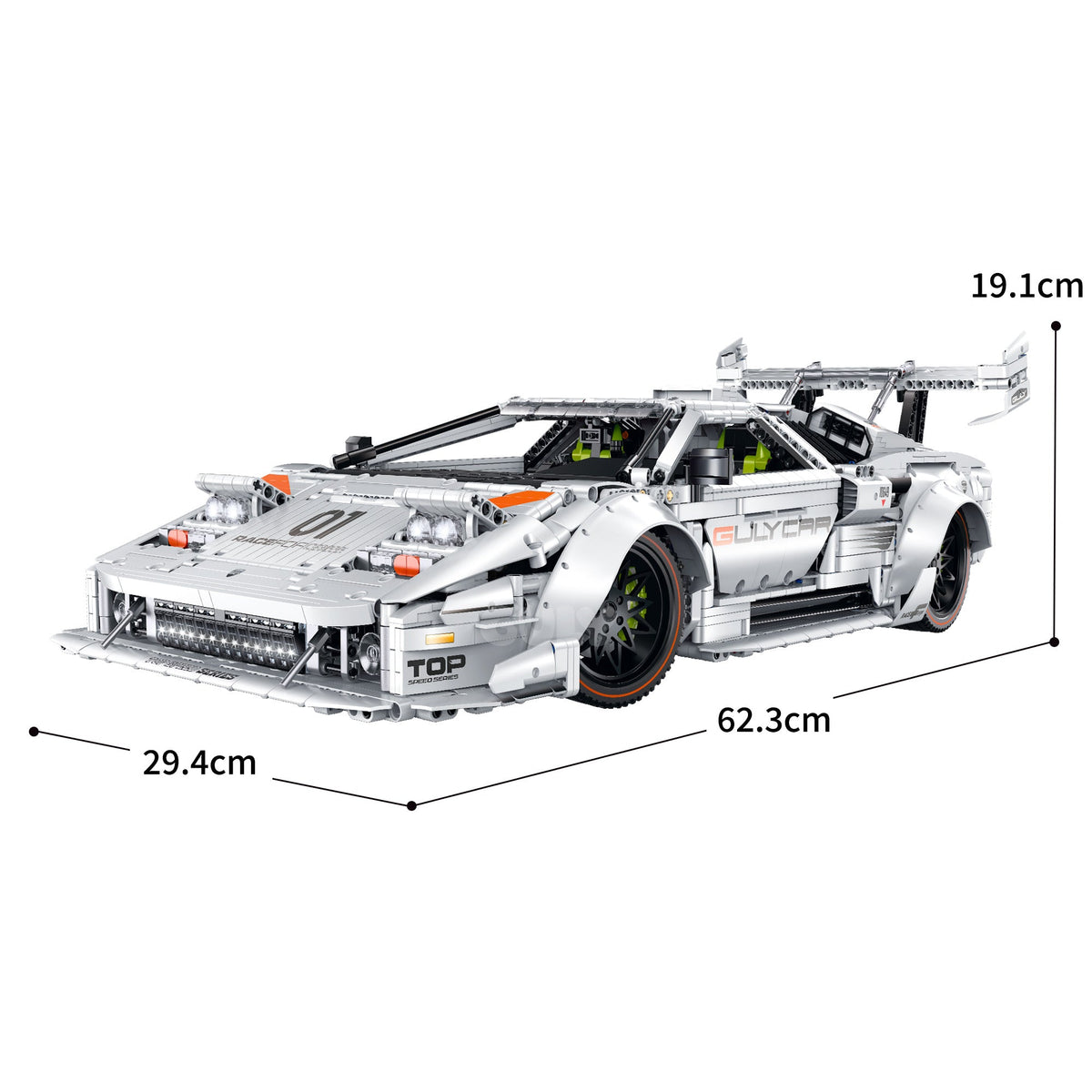 Brick MOC Lamborghini Countach LP5000 Legacy Edition | 3970 pieces - Brick Car Merchant