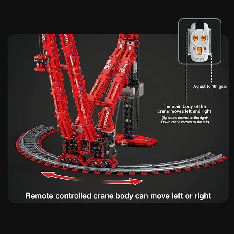 LEGO MOC World's Most Powerful Land Crane | 1195pcs - Brick Car Merchant