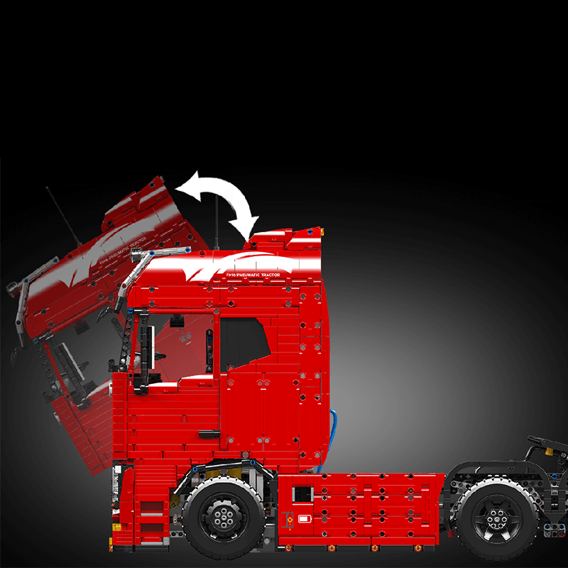 LEGO MOC EU Truck With Trailer Remote Control | 8006pcs - Brick Car Merchant