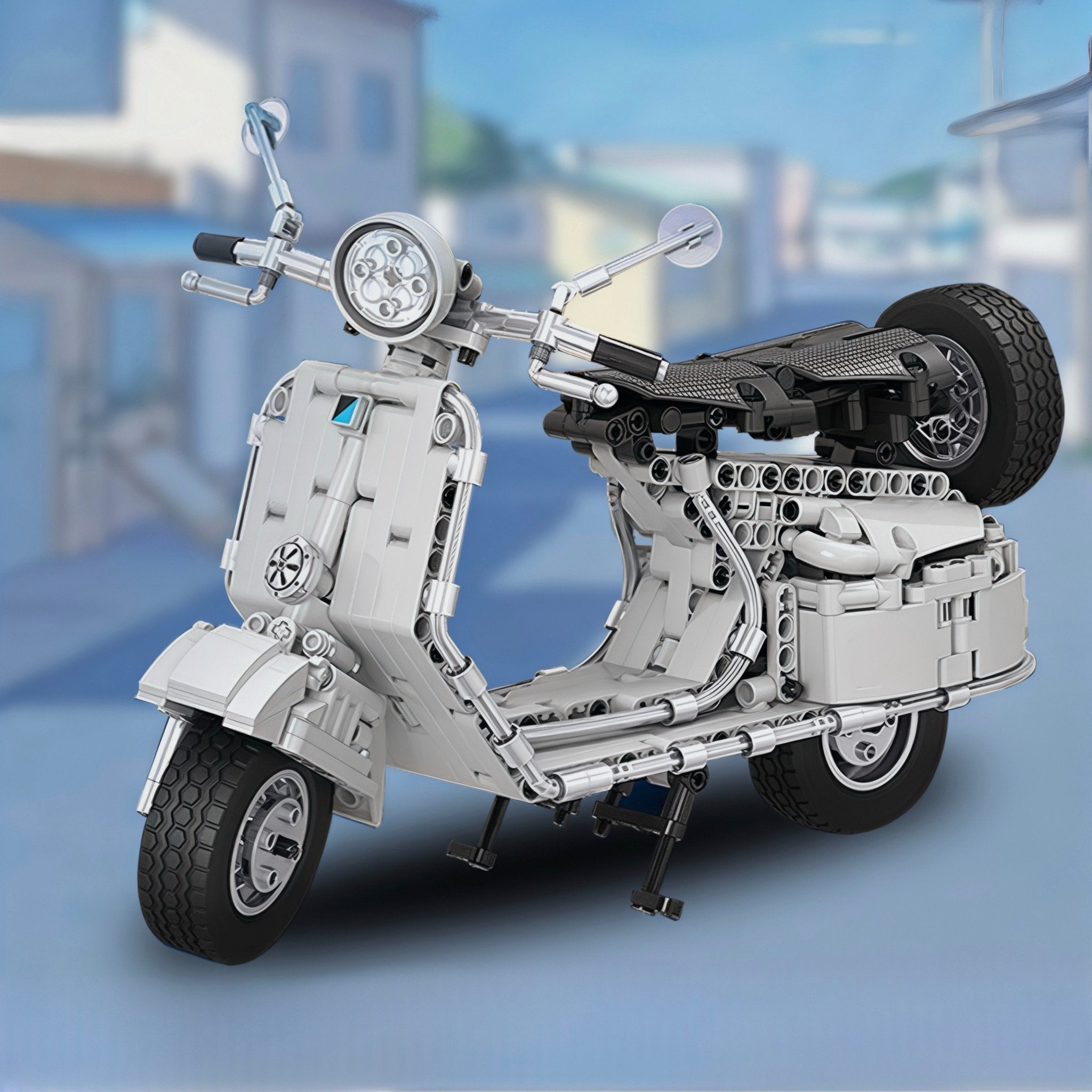 Brick MOC 125cc City Scooter | 594pcs - Brick Car Merchant