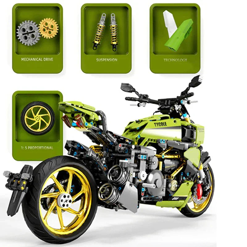 Brick MOC 1260 Power Cruiser | 2025pcs - Brick Car Merchant