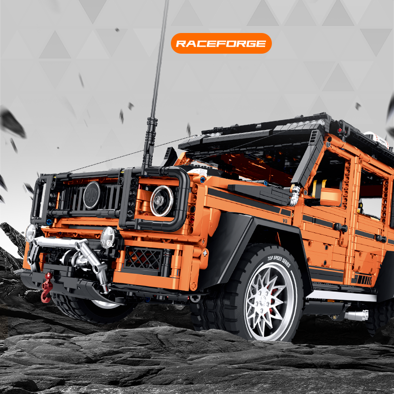 Brick MOC Mercedes AMG "Amber Fortress" G63 | 3914 pieces - Brick Car Merchant