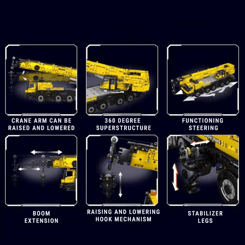 LEGO MOC Construction Crane Remote Control | 3217pcs - Brick Car Merchant