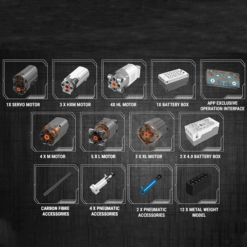 LEGO MOC Heavy Duty RC Crane V2 | 8505pcs - Brick Car Merchant