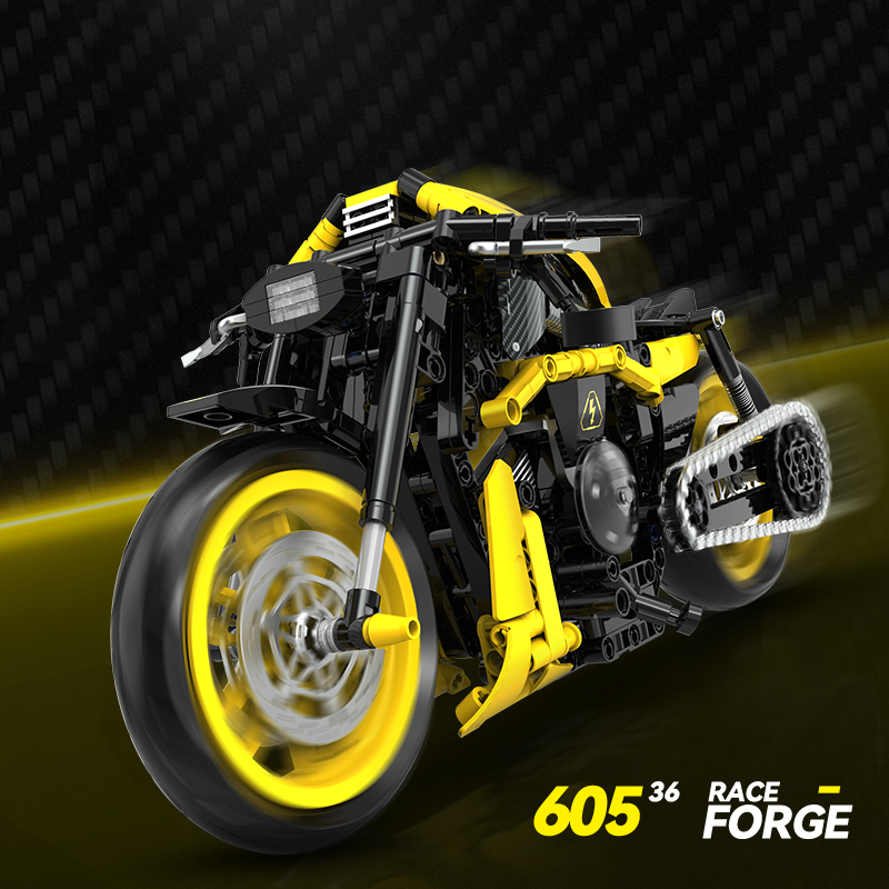 Harley-Davidson V-Rod Yellow Custom 1:8 building set - image 2
