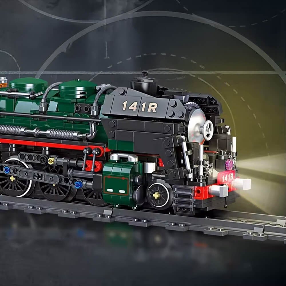 Brick MOC 141 R French Steam Locomotive | 1781pcs - Brick Car Merchant
