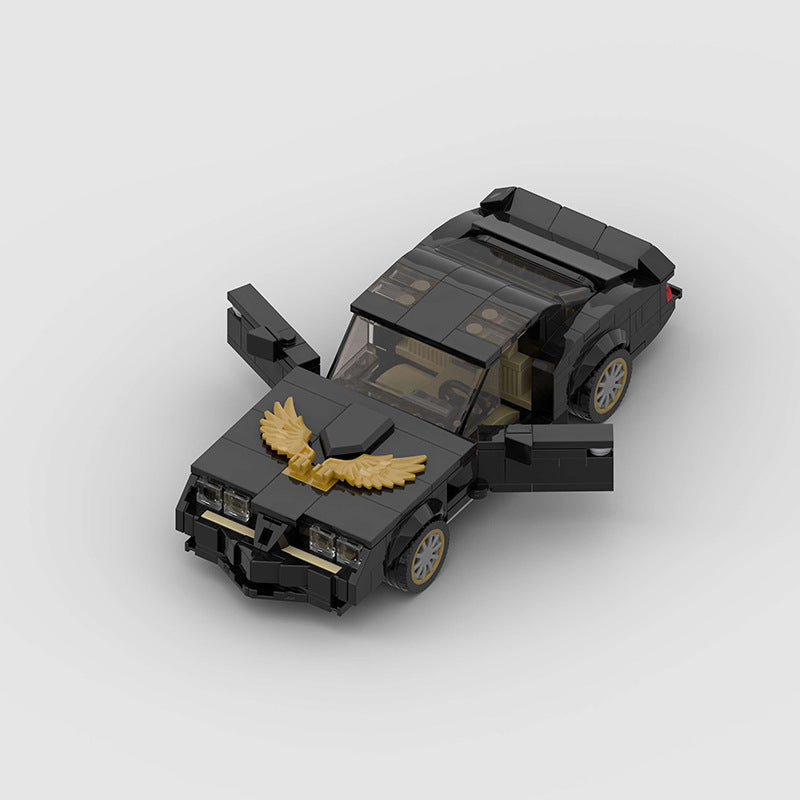 Brick MOC 1977 Pontiac Firebird Trans Am from "Smokey and the Bandit" - Brick Car Merchant