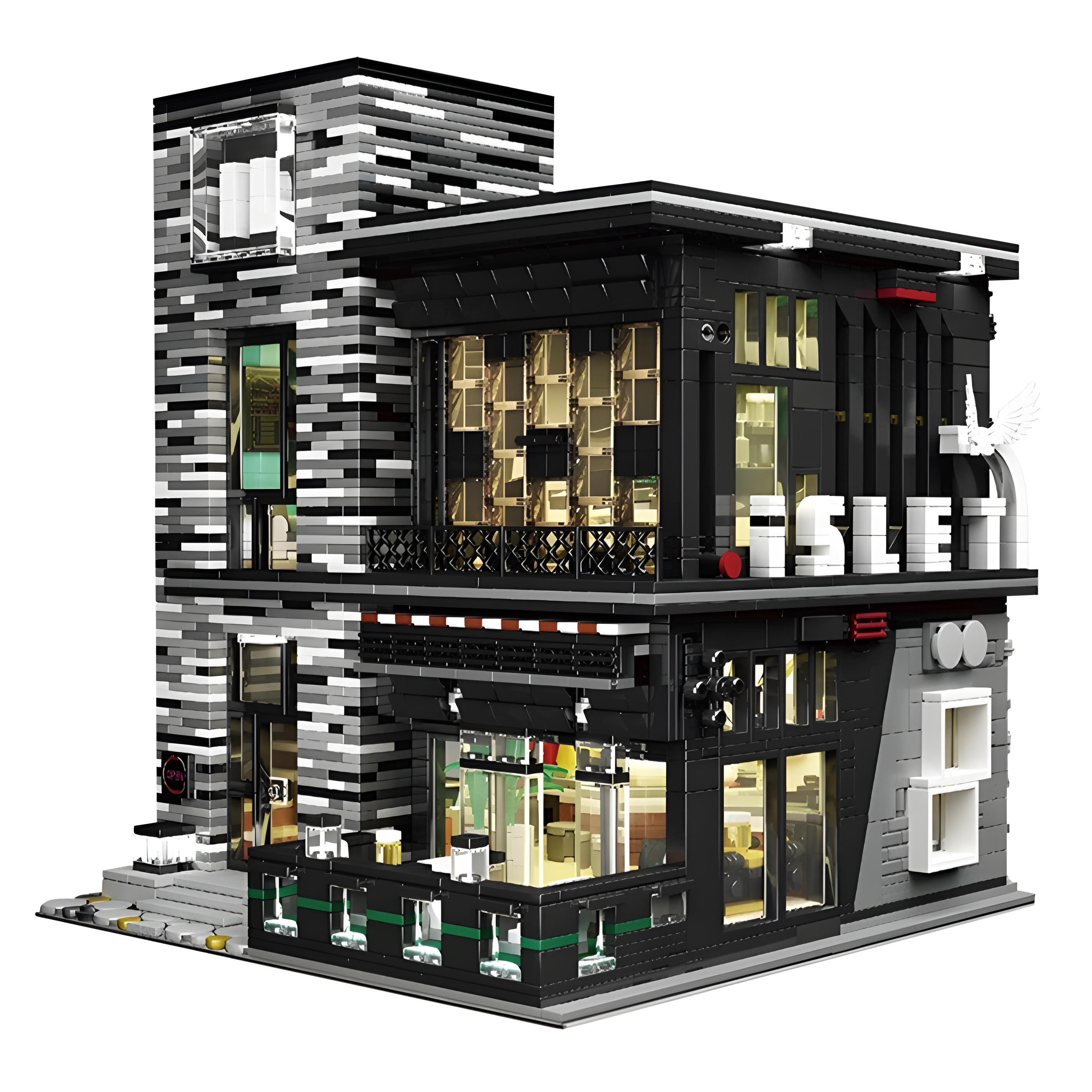 Brick MOC Pub & Restaurant | 4002pcs - Brick Car Merchant
