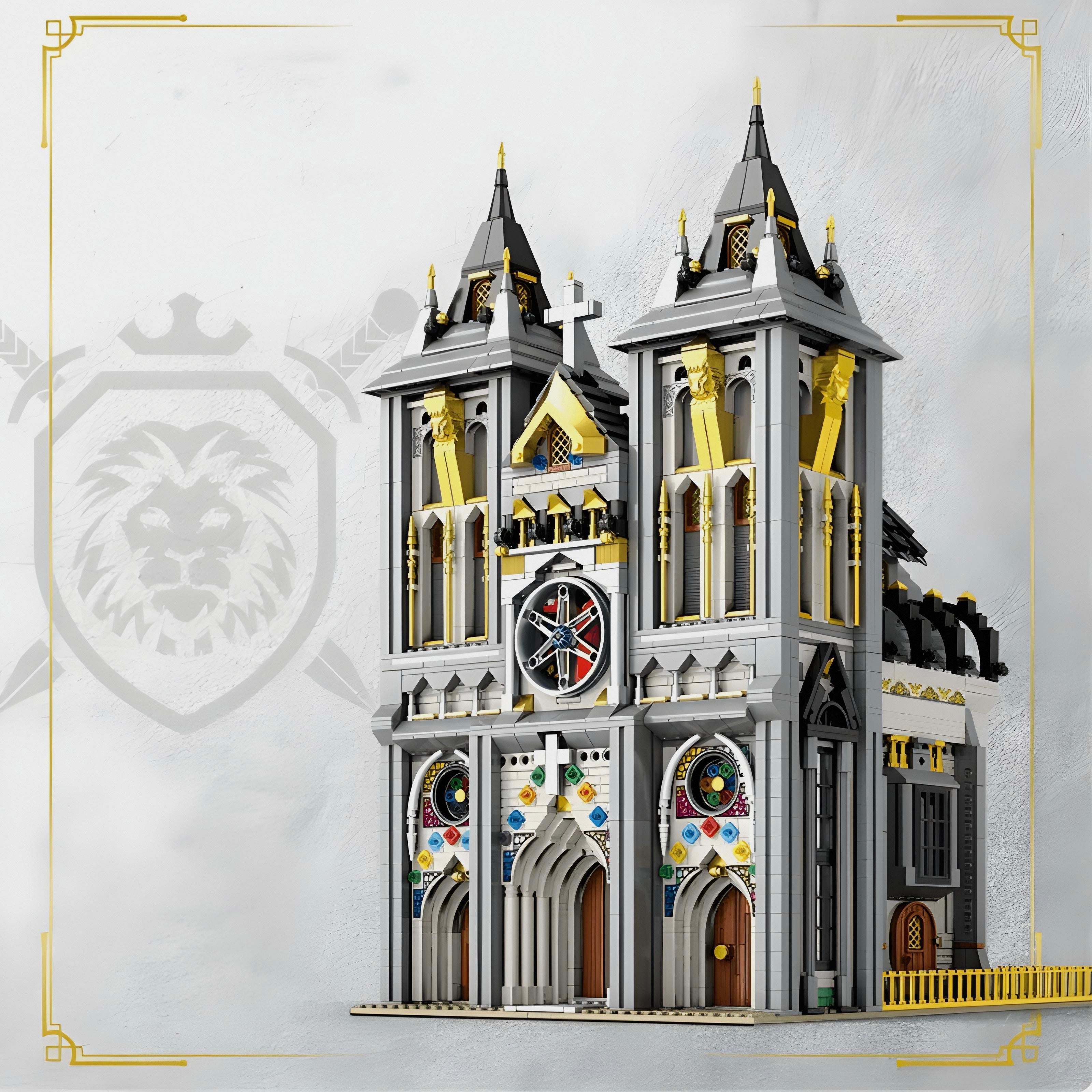 Brick MOC European Century Church | 3469pcs - Brick Car Merchant