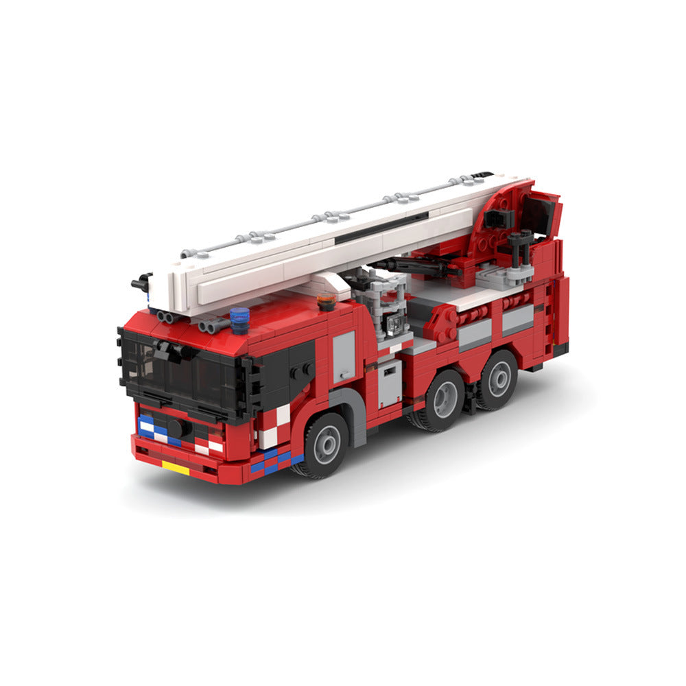 Brick MOC Econic Aerial Lift Fire Truck - Brick Car Merchant