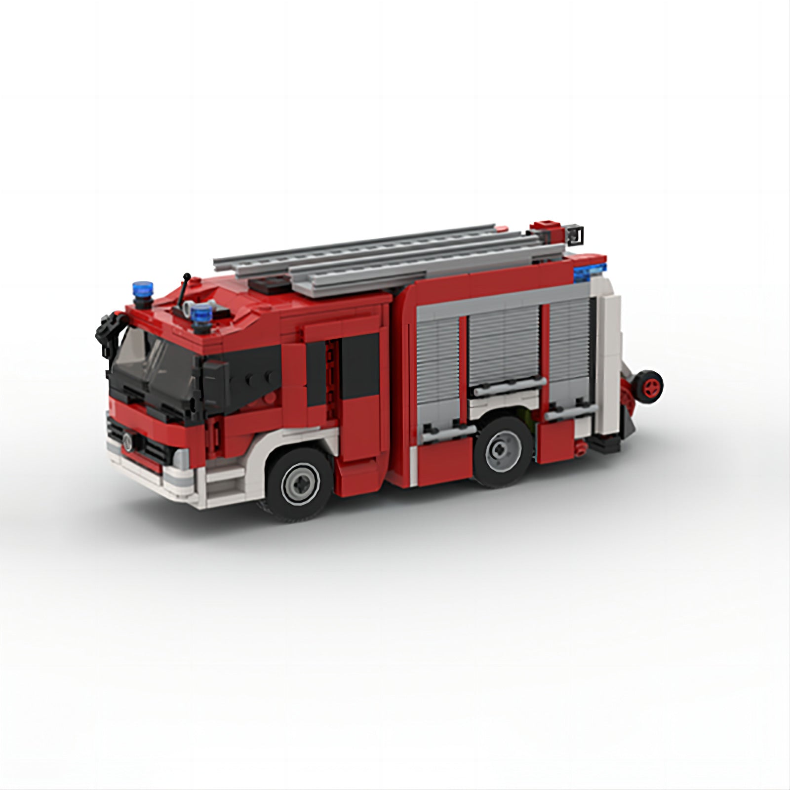 Brick MOC Fire Truck - Brick Car Merchant