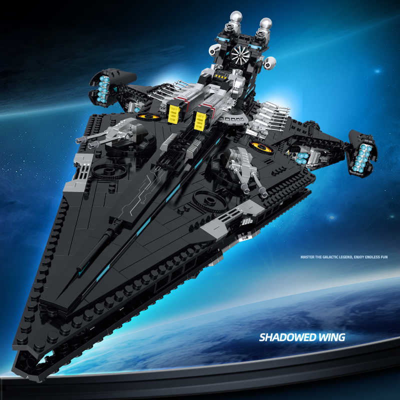 Dark Meridian Space Cruiser building kit - detail view 2 - Brick Car Merchant