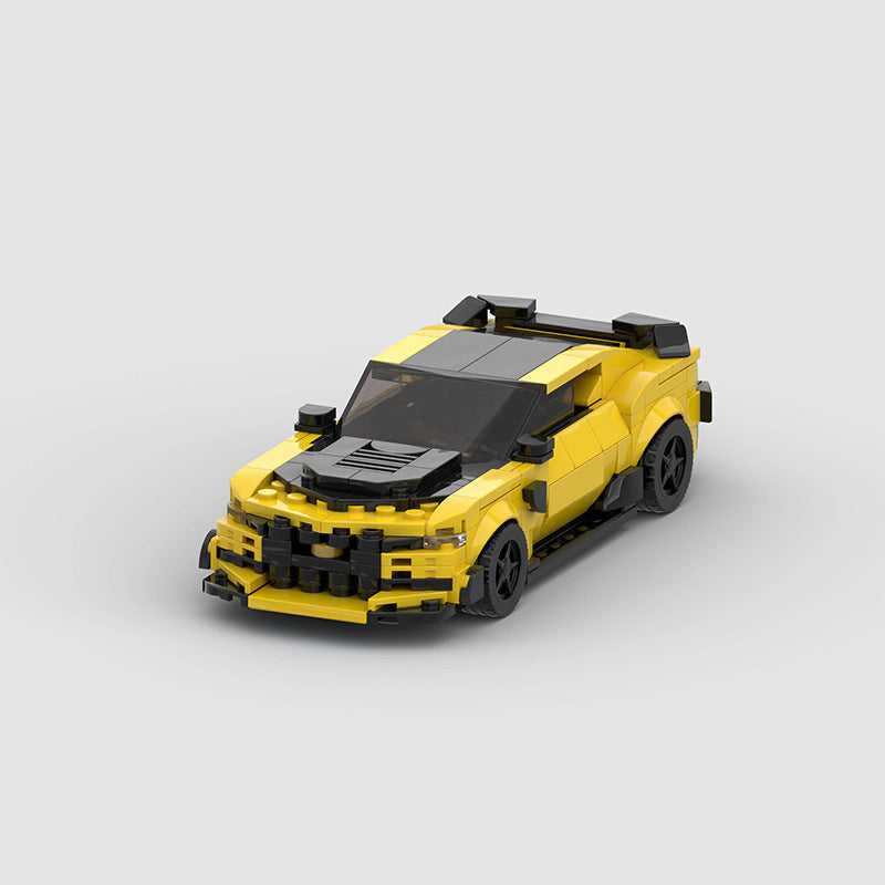 Brick MOC Chevrolet Camaro "Bumblebee" from Transformers - Brick Car Merchant