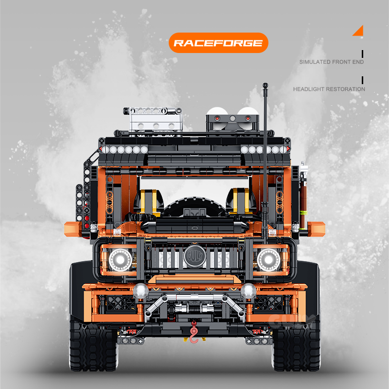 Brick MOC Mercedes AMG "Amber Fortress" G63 | 3914 pieces - Brick Car Merchant