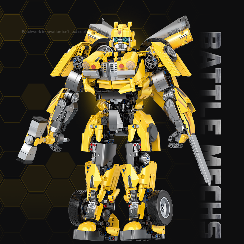 Brick MOC Goldenclad Battle Mecha | 1412pcs - Brick Car Merchant