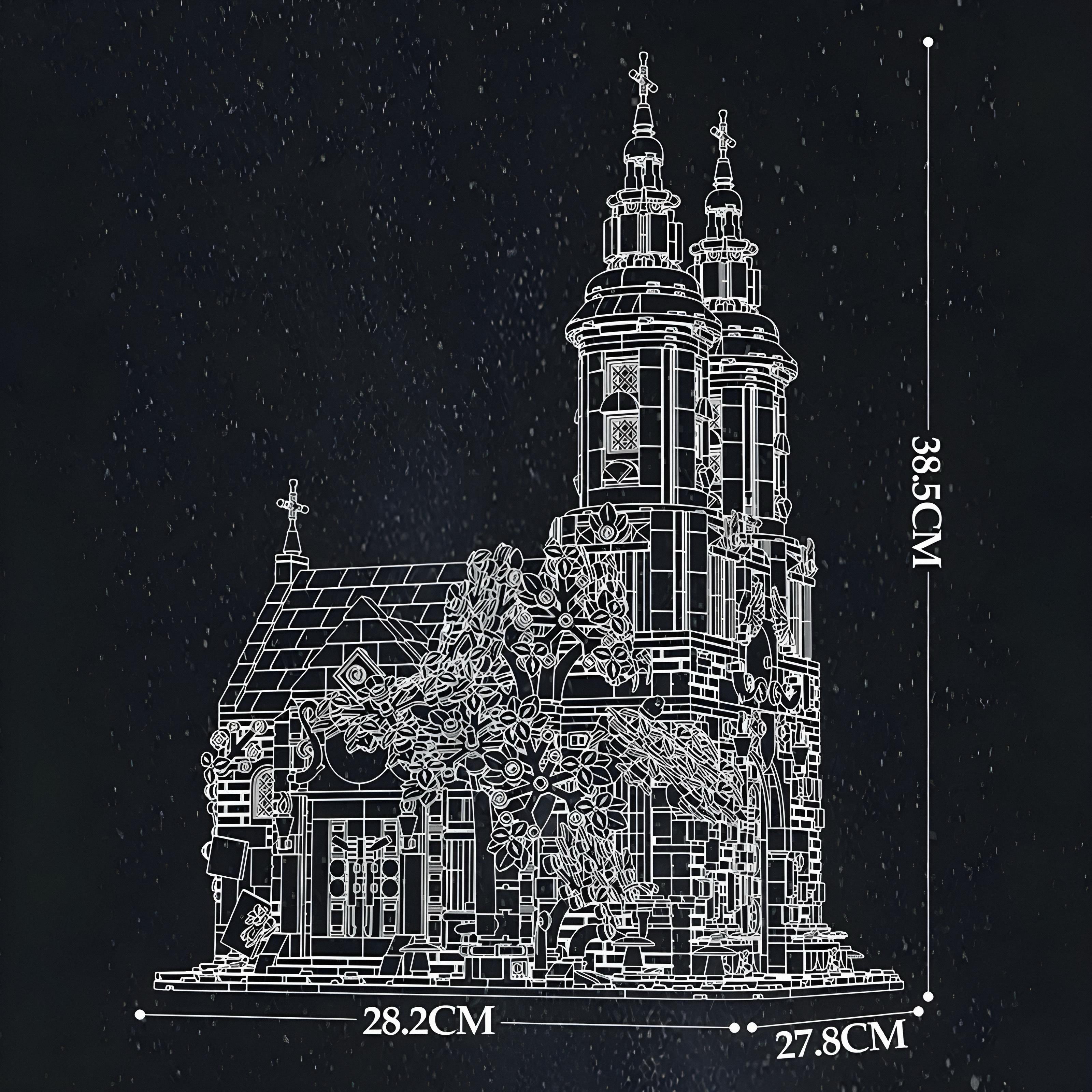 Brick MOC St. Andrews Church | 3087pcs - Brick Car Merchant