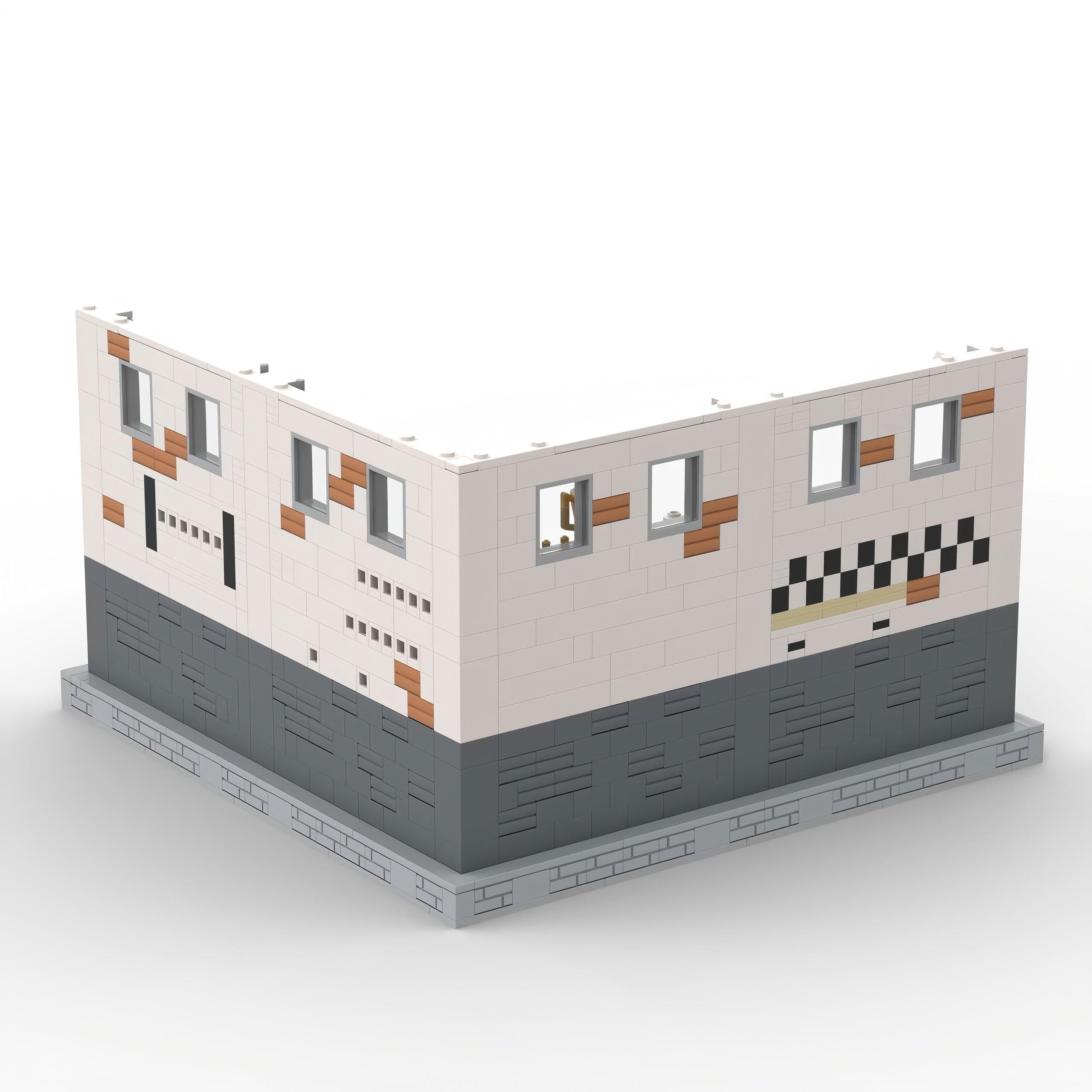 Brick MOC Racing Garage Display - Brick Car Merchant