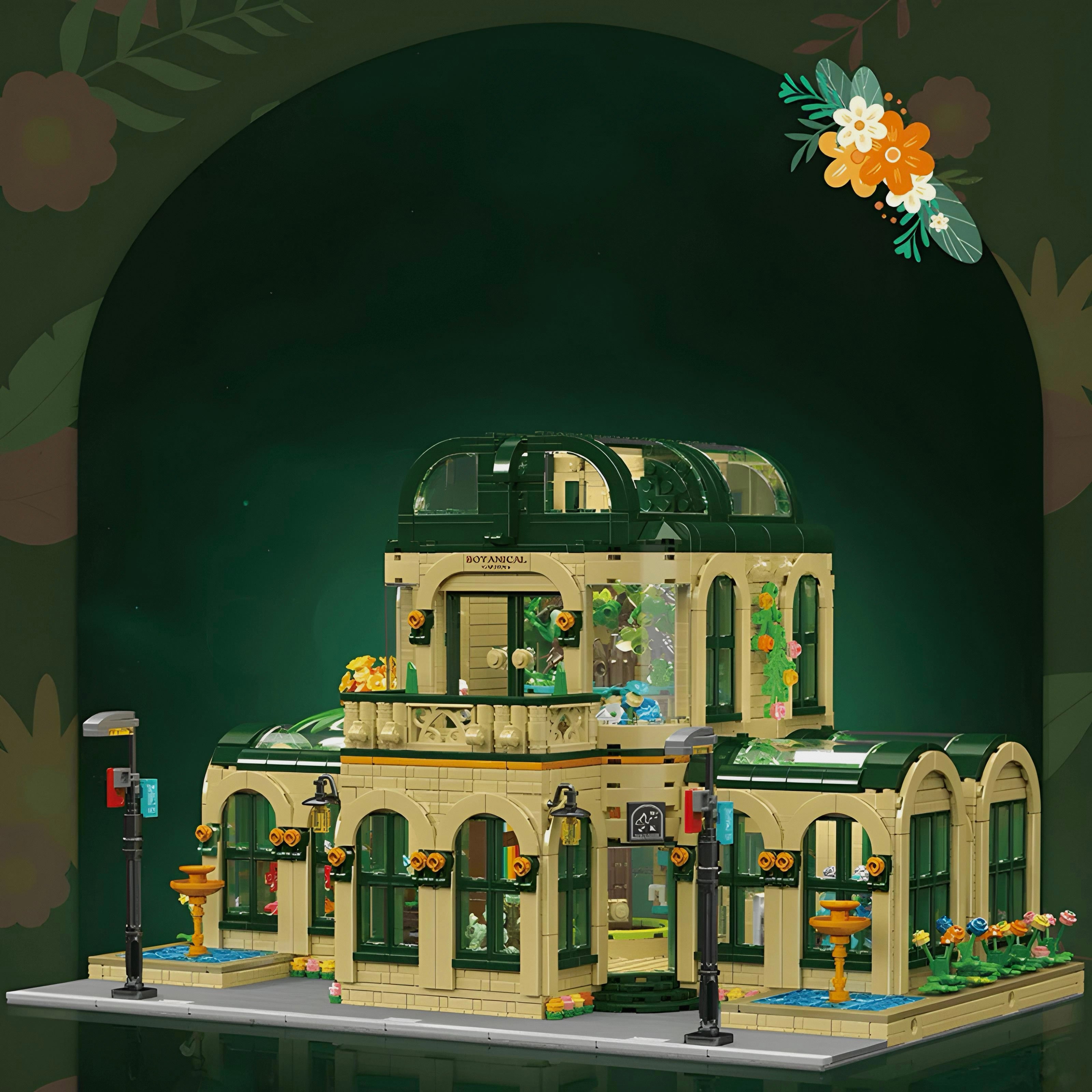 Brick MOC Dome Botanical Gardens | 3382pcs - Brick Car Merchant