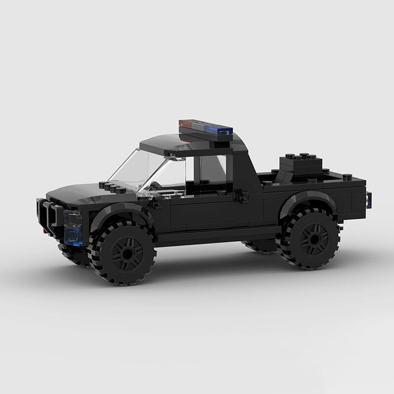 Brick MOC Police Pickup Truck - Brick Car Merchant