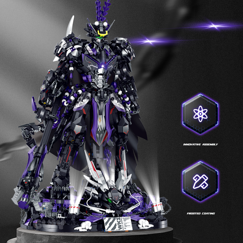 Brick MOC Pantheon Shade Dark Warrior Mecha | 3571pcs - Brick Car Merchant
