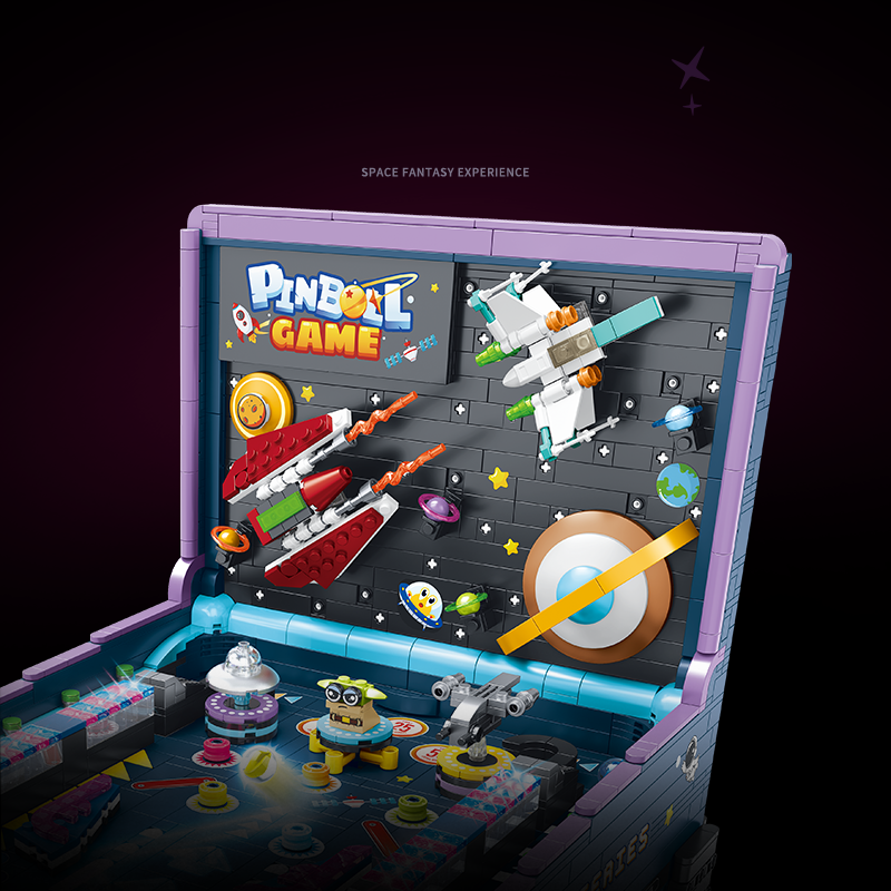Brick MOC Steel Ball Space Pinball Machine | 2309 pieces - Brick Car Merchant