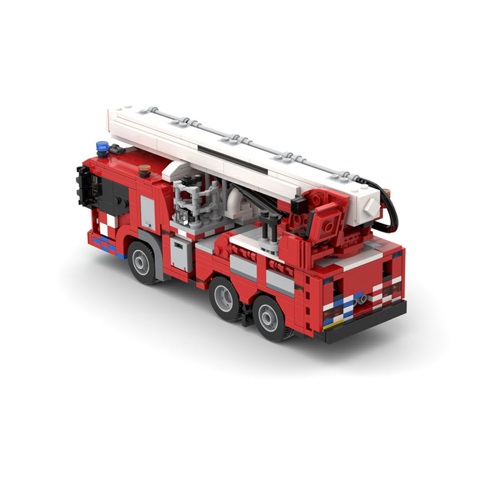 Brick MOC Econic Aerial Lift Fire Truck - Brick Car Merchant