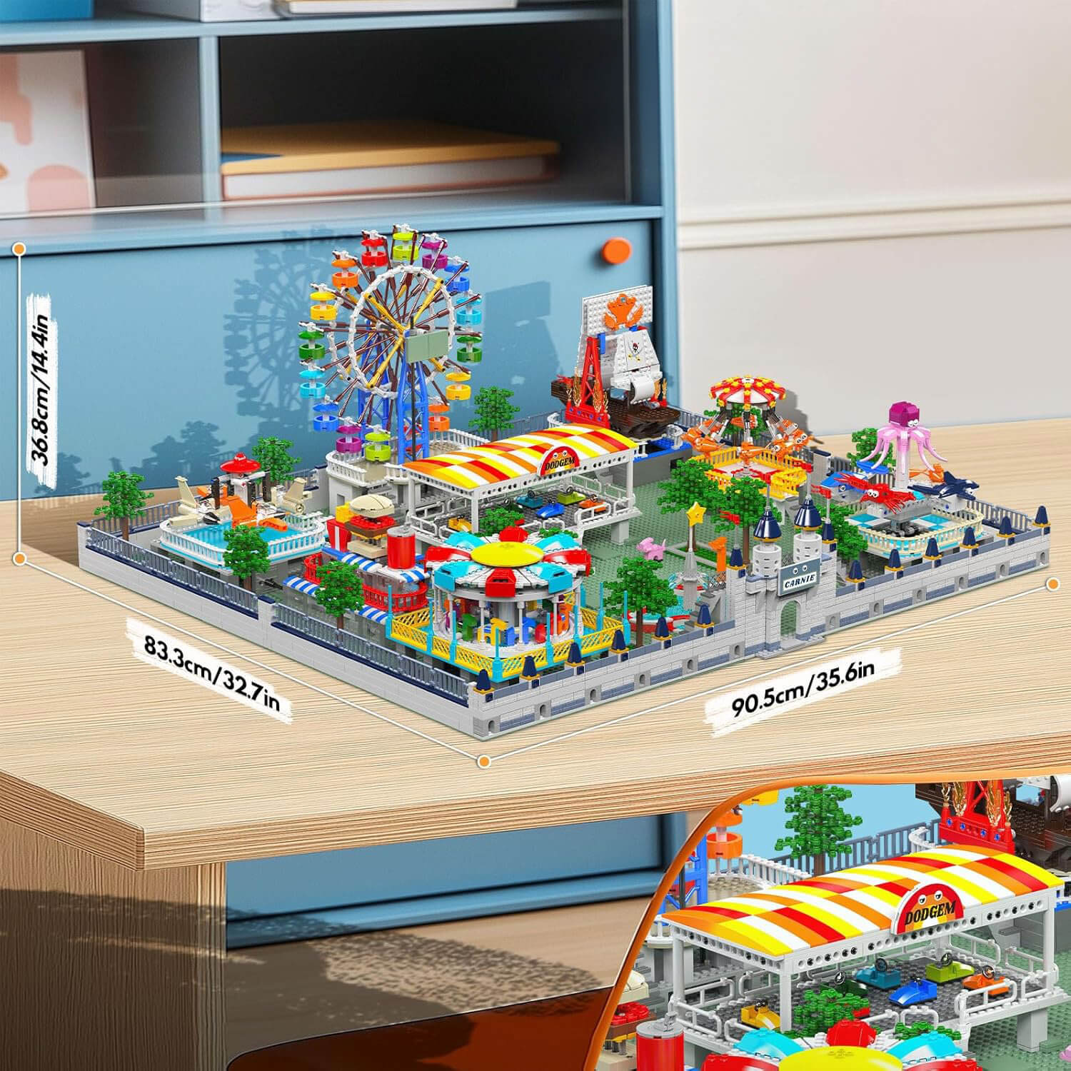 Brick MOC Motorized Amusement Park - Ultimate Edition | 5219pcs - Brick Car Merchant