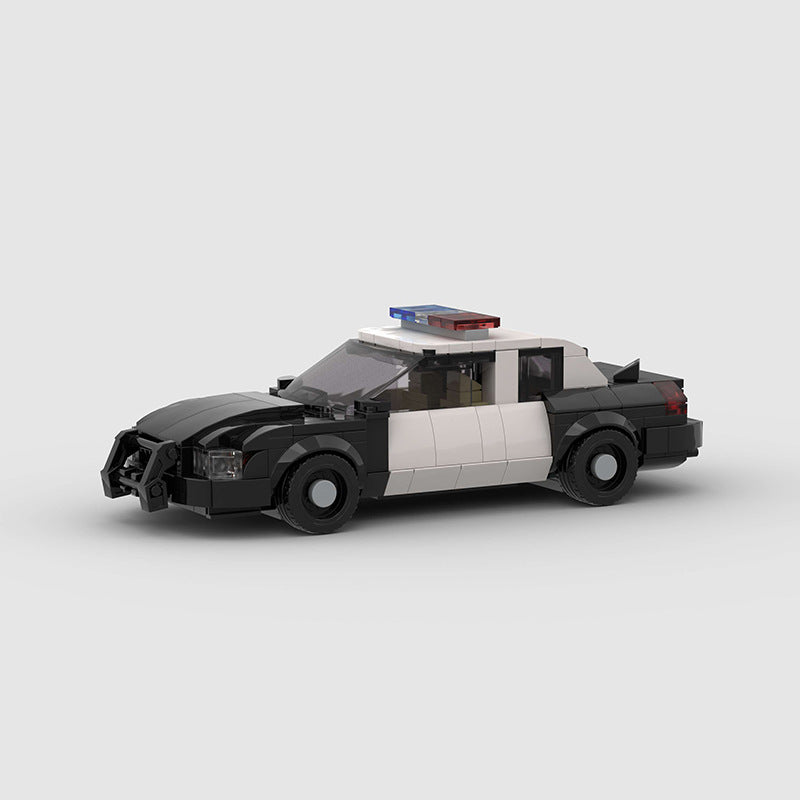 Brick MOC Ford Crown Victoria Police V2 - Brick Car Merchant