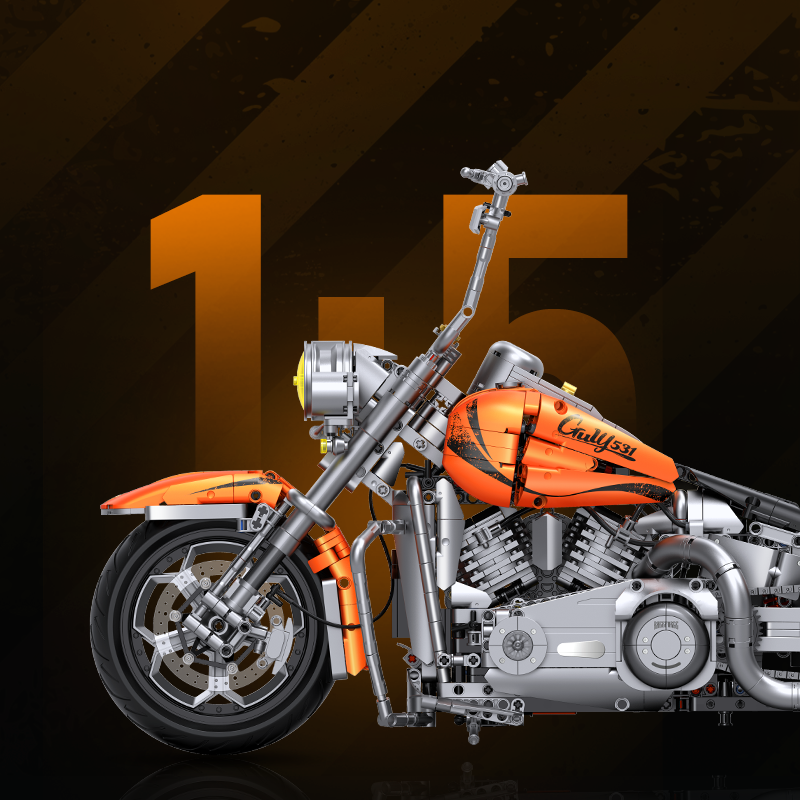 Harley-Davidson Softail Deluxe Custom 1:5 building set - image 3