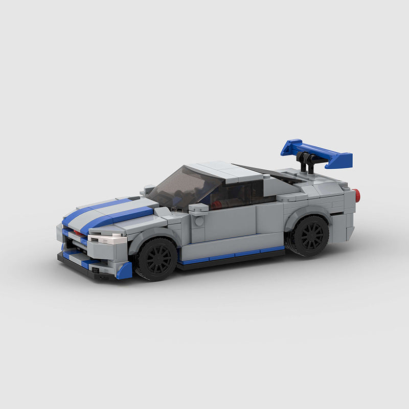 Brick MOC Nissan Skyline GTR R34 Paul Walker - Brick Car Merchant