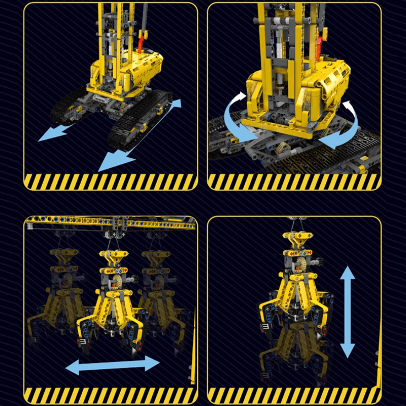 LEGO MOC Urban Construction Crane Remote Control | 1730pcs - Brick Car Merchant