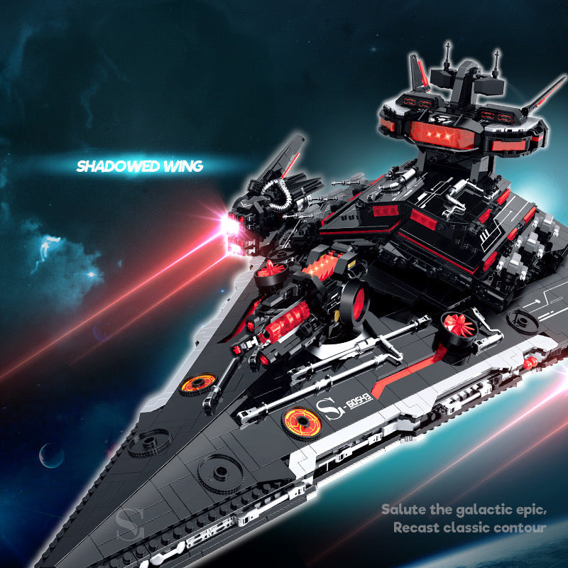 Event Horizon Space Battlecruiser building kit - detail view 6 - Brick Car Merchant