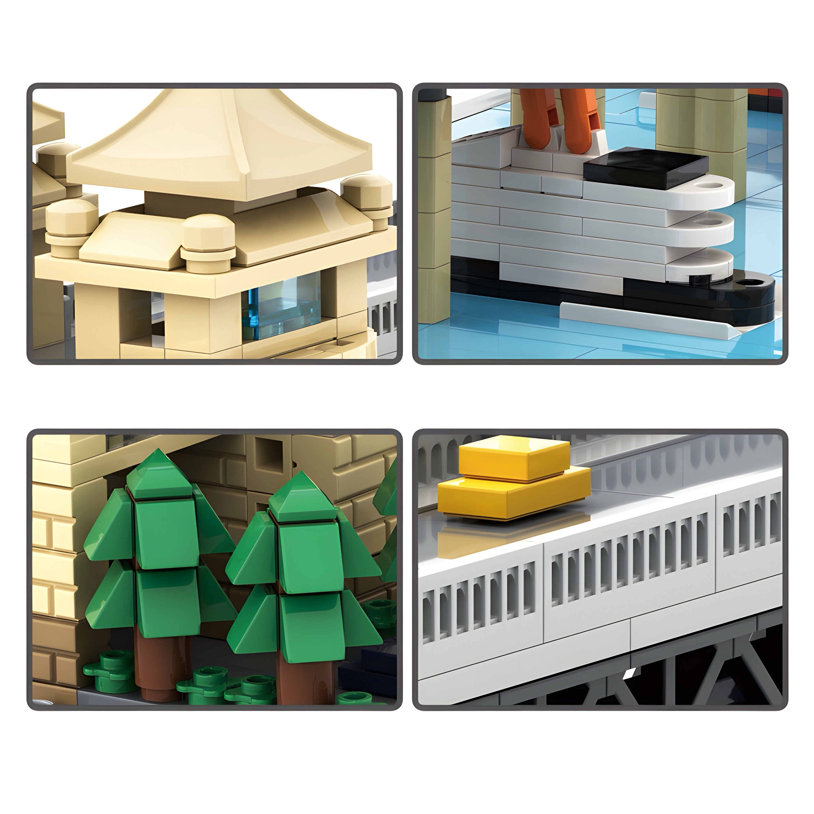 Brick MOC Wuhan Yangtze River Bridge | 1454pcs - Brick Car Merchant