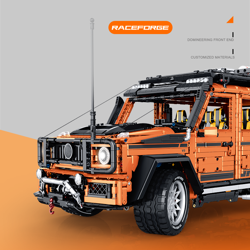 Brick MOC Mercedes AMG "Amber Fortress" G63 | 3914 pieces - Brick Car Merchant