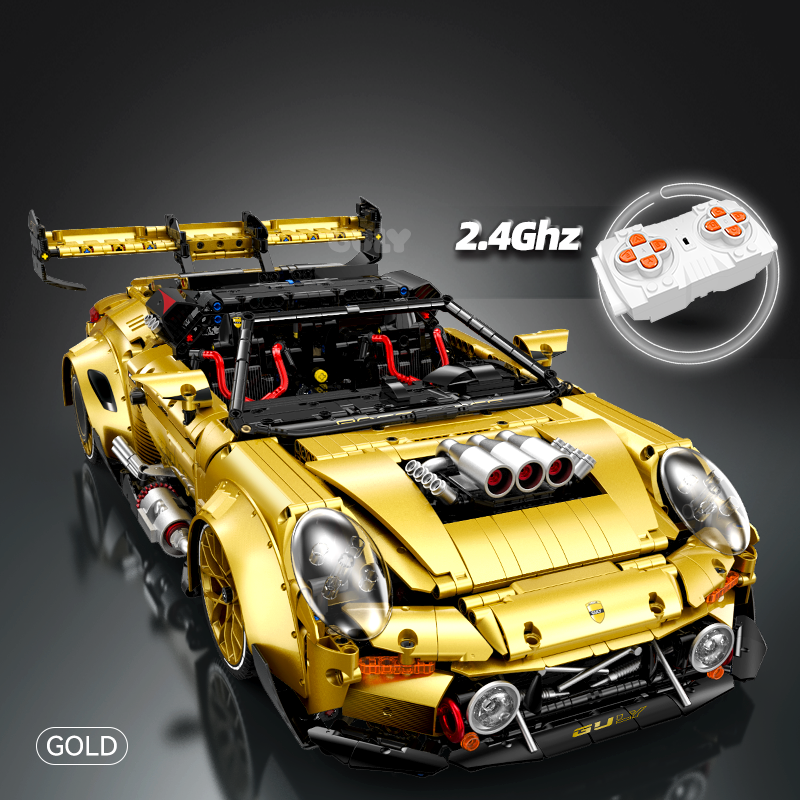 Brick MOC Porsche 911 GT3 RS Trackforce Edition | 3824 pieces - Brick Car Merchant